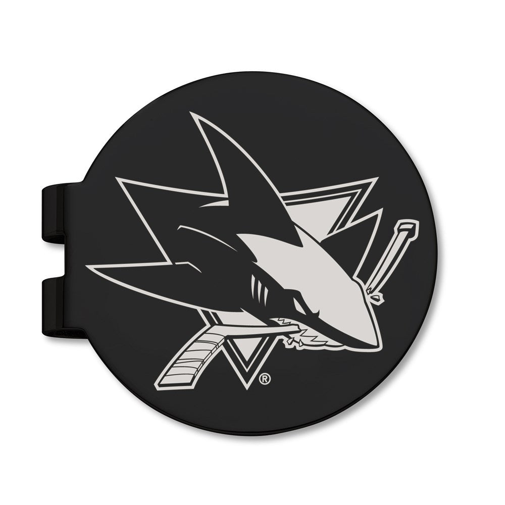 Edelstahl San Jose Sharks Schwarz Prevail Graviert Geldklammer