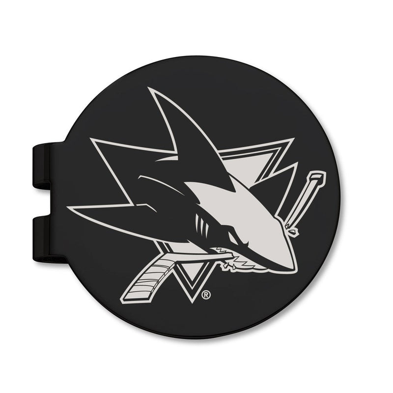 Edelstahl San Jose Sharks Schwarz Prevail Graviert Geldklammer