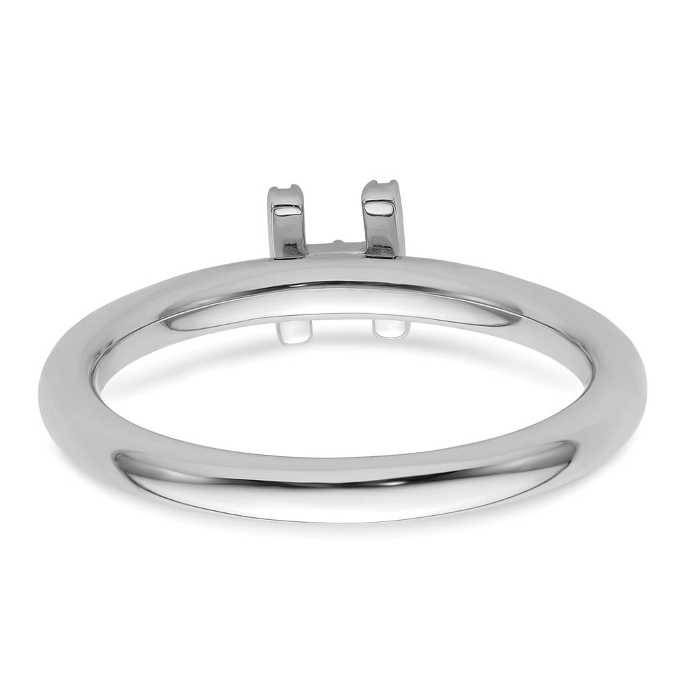 14K Weißgold Stapelbar Diamant Initiale H Größe 7 Ring