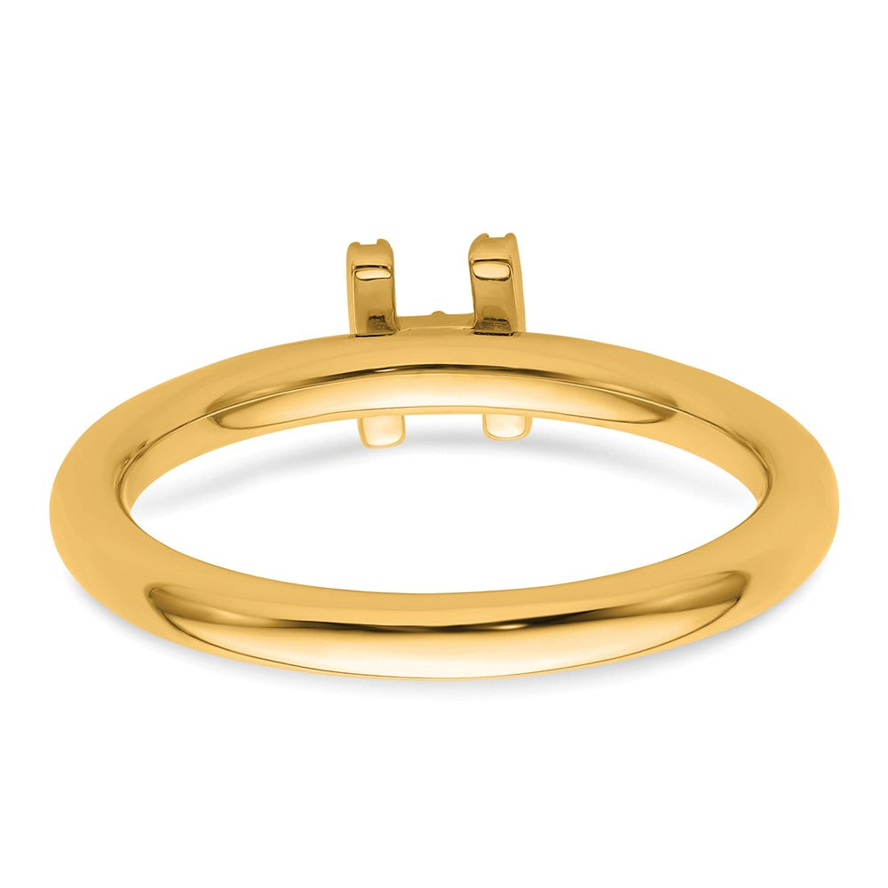 14K Gelbgold Stapelbar Diamant Initiale H Größe 7 Ring