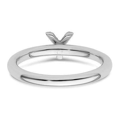 14K Weißgold Stapelbar Diamant Initiale Y Größe 7 Ring