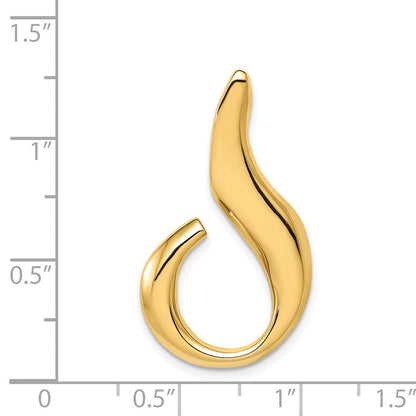 14K Gelbgold Passt Up To 6mm Normal und Fantasie Omega Anhänger