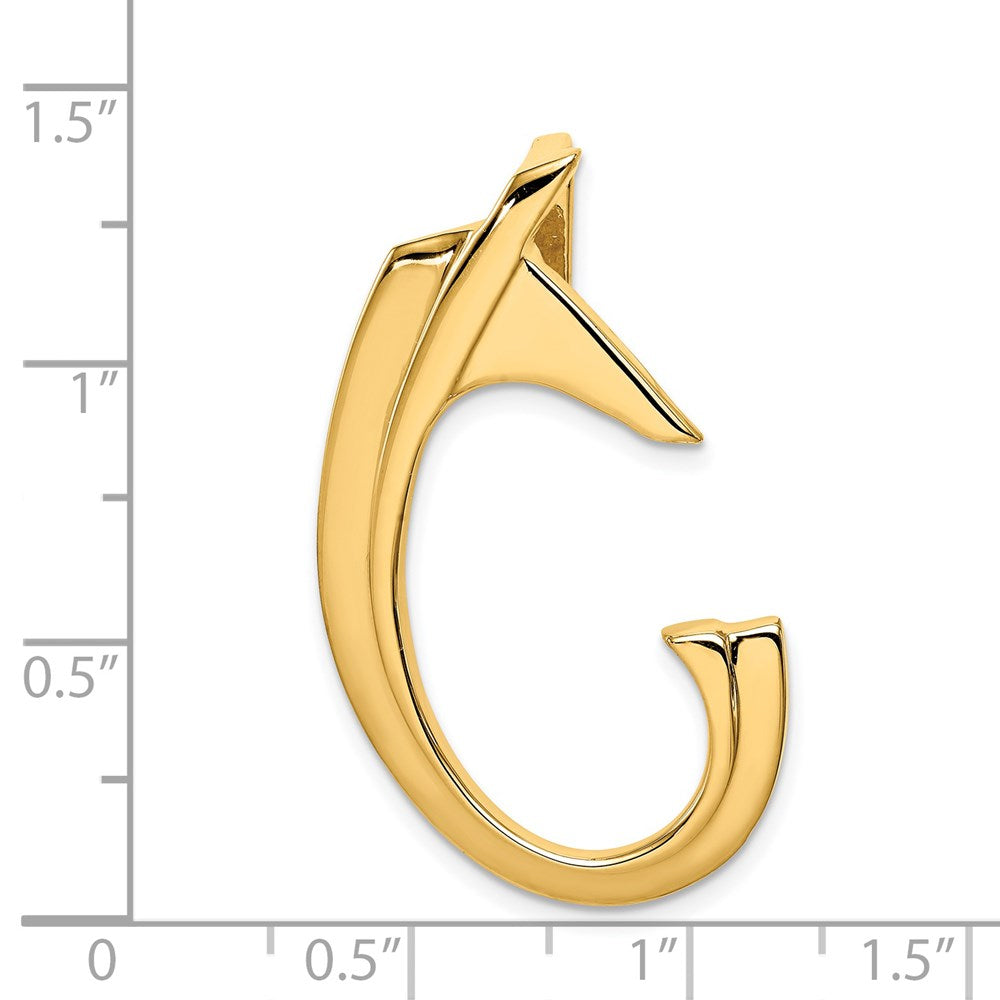 14K Gelbgold Passt Up To 6mm Omega, 8mm Omega Anhänger