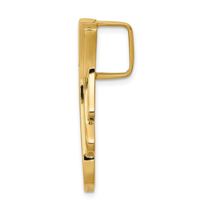 14K Gelbgold Passt Up To 6mm Reg, 8mm Fantasie Omega Anhänger