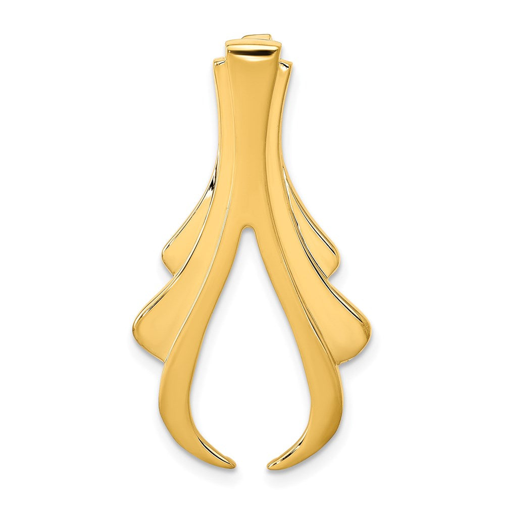 14K Gelbgold Passt Up To 6mm Reg, 8mm Fantasie Omega Anhänger