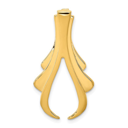 14K Gelbgold Passt Up To 6mm Reg, 8mm Fantasie Omega Anhänger