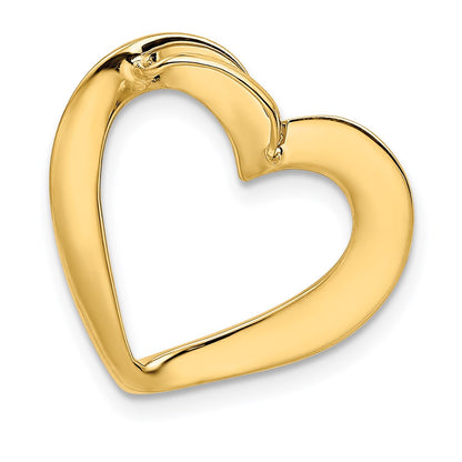 14K Gelbgold Herz Anhänger
