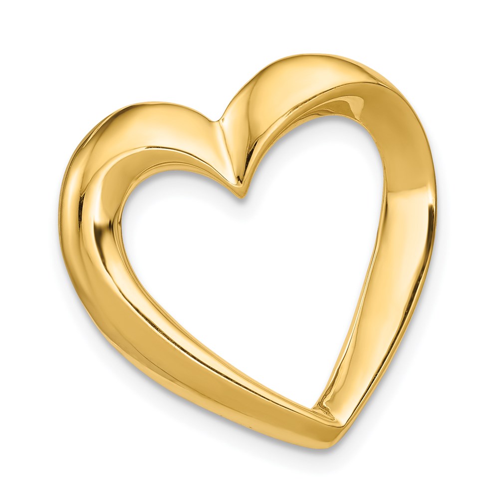 14K Gelbgold Herz Anhänger