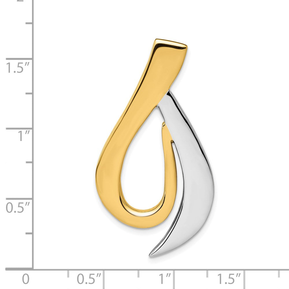14K Bicolor Passt Up To 6mm Omega, 8mm Wendbar, Omega Anhänger