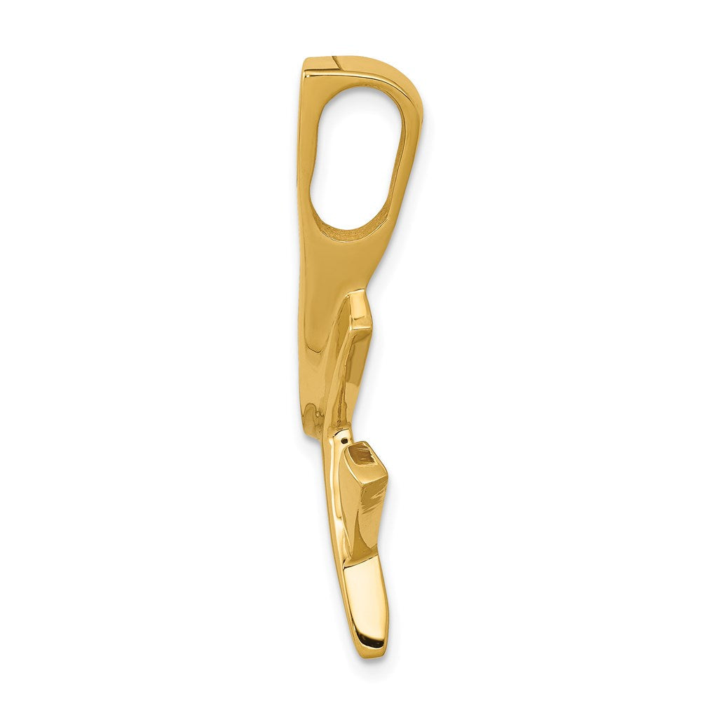 14K Gelbgold Fantasie Poliert Anhänger