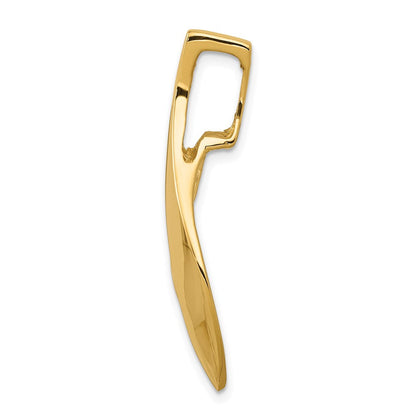 14K Gelbgold Fantasie Passt 6mm Omega Anhänger
