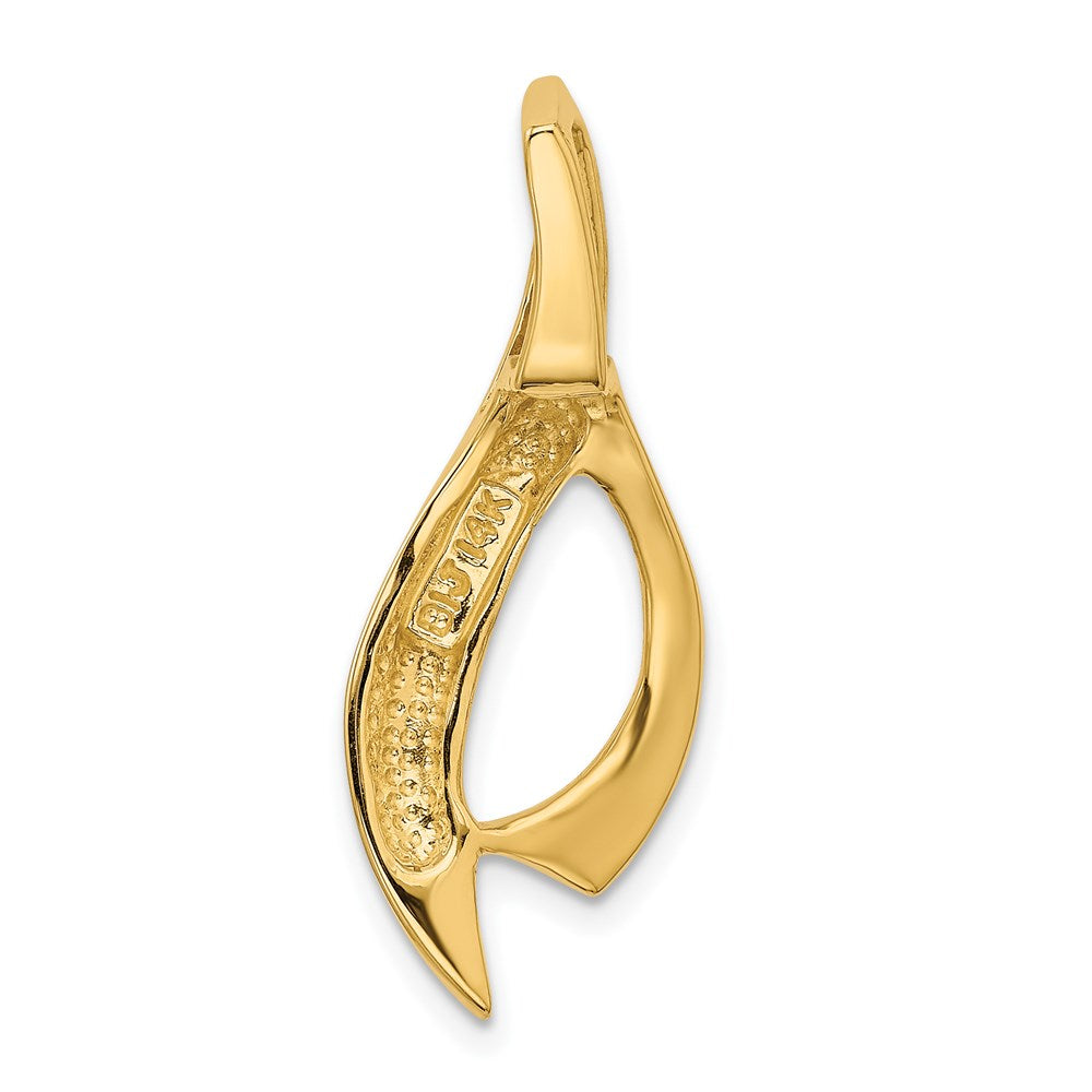 14K Gelbgold Fantasie Passt 6mm Omega Anhänger