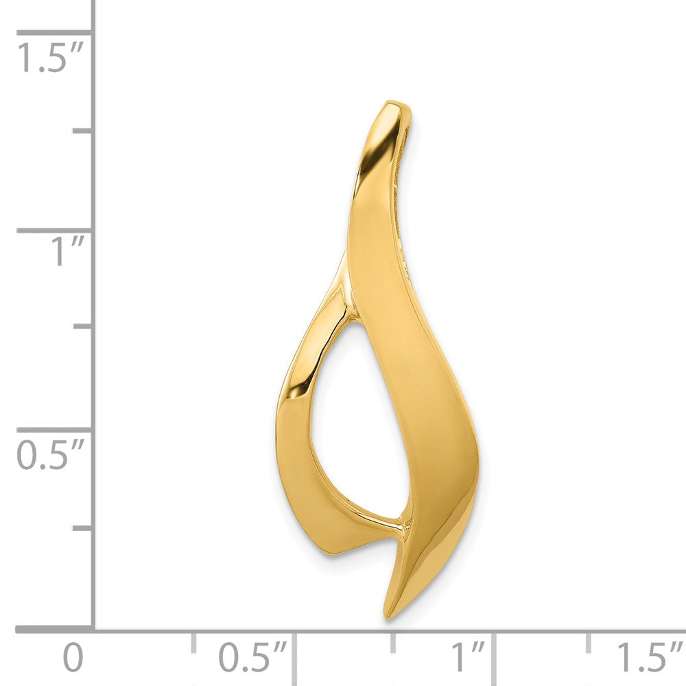 14K Gelbgold Fantasie Passt 6mm Omega Anhänger