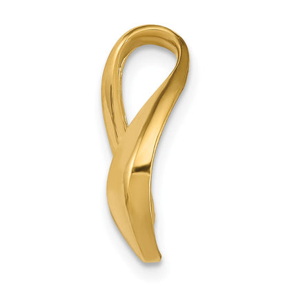 14K Gelbgold Passt Up To 6mm Normal/8mm Fantasie Omega Anhänger