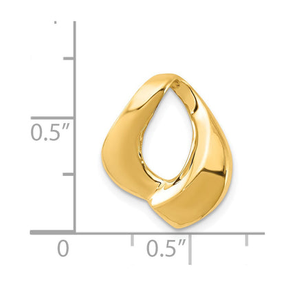 14K Gelbgold Passt Up To 6mm Normal/8mm Fantasie Omega Anhänger