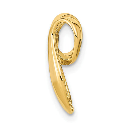 14K Gelbgold Passt Up To 2mm Normal/4mm Fantasie Omega Anhänger