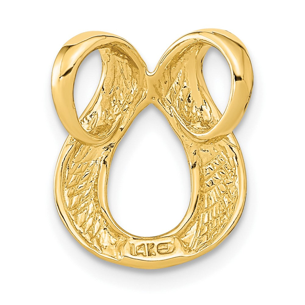 14K Gelbgold Passt Up To 2mm Normal/4mm Fantasie Omega Anhänger