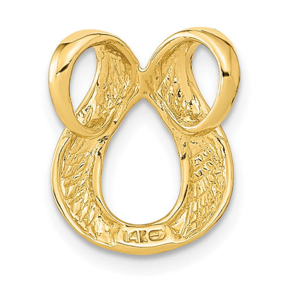 14K Gelbgold Passt Up To 2mm Normal/4mm Fantasie Omega Anhänger