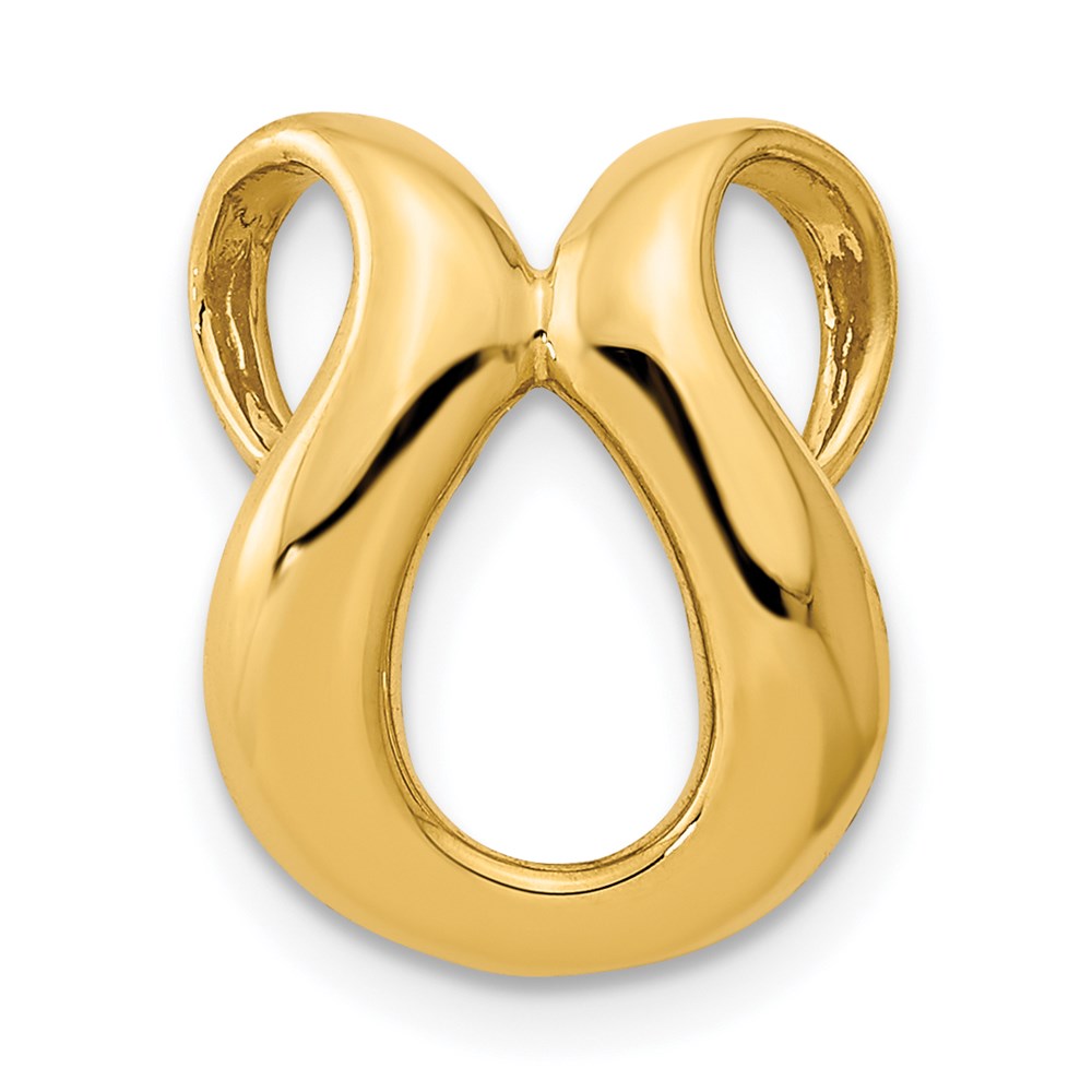 14K Gelbgold Passt Up To 2mm Normal/4mm Fantasie Omega Anhänger