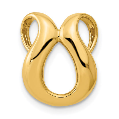 14K Gelbgold Passt Up To 2mm Normal/4mm Fantasie Omega Anhänger