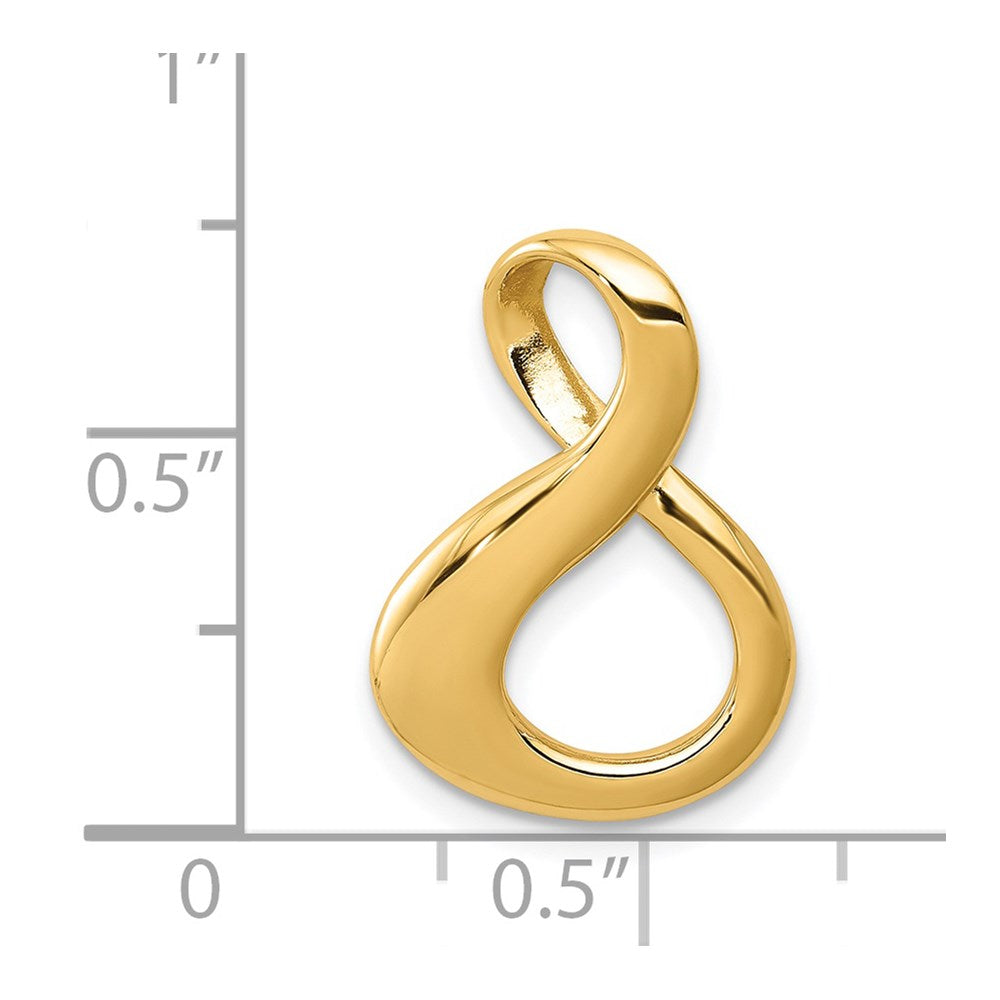 14K Gelbgold Passt Up To 3mm Normal/6mm Fantasie/reversible Fantasie Omega Anhänger