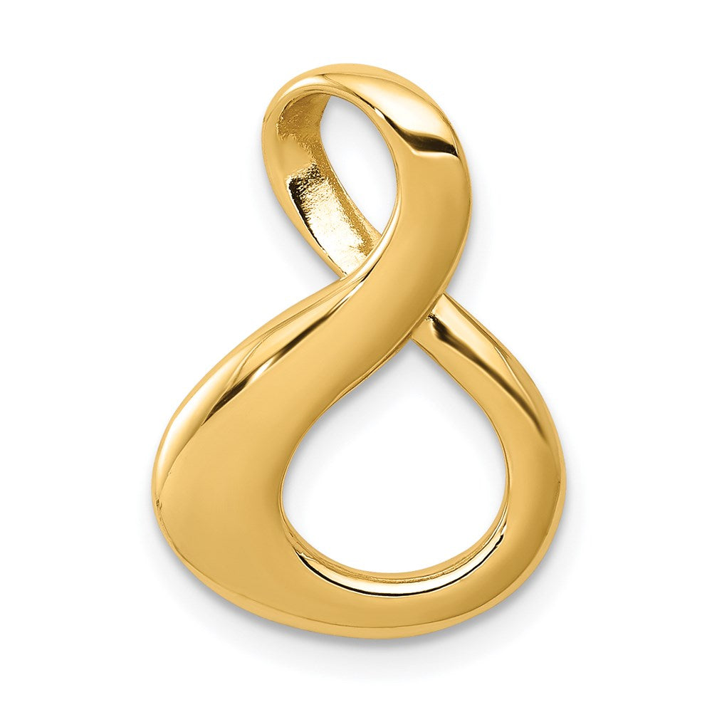 14K Gelbgold Passt Up To 3mm Normal/6mm Fantasie/reversible Fantasie Omega Anhänger