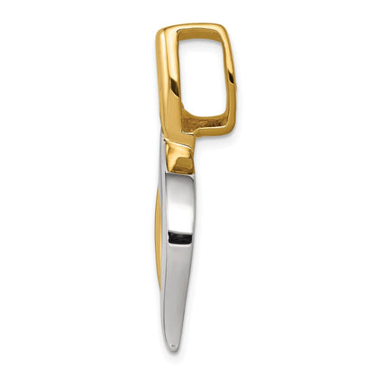 14K Bicolor Fantasie Omega Anhänger