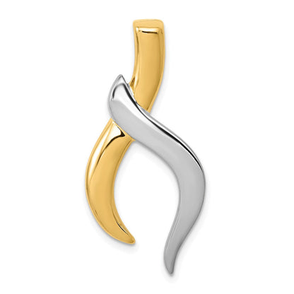 14K Bicolor Fantasie Omega Anhänger