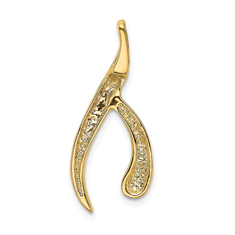 14K Gelbgold Passt Up To 4mm Normal & 6mm Fantasie/reversible Fantasie Omega Anhänger