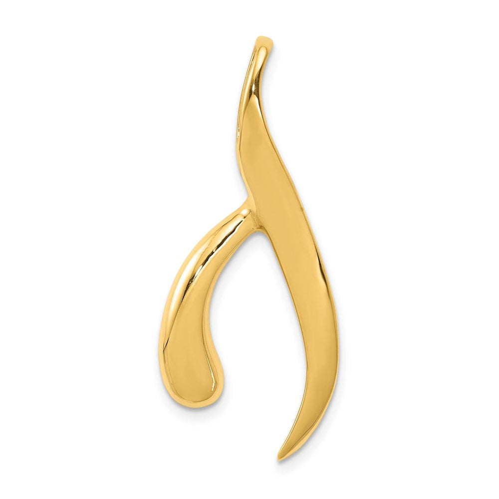 14K Gelbgold Passt Up To 4mm Normal & 6mm Fantasie/reversible Fantasie Omega Anhänger