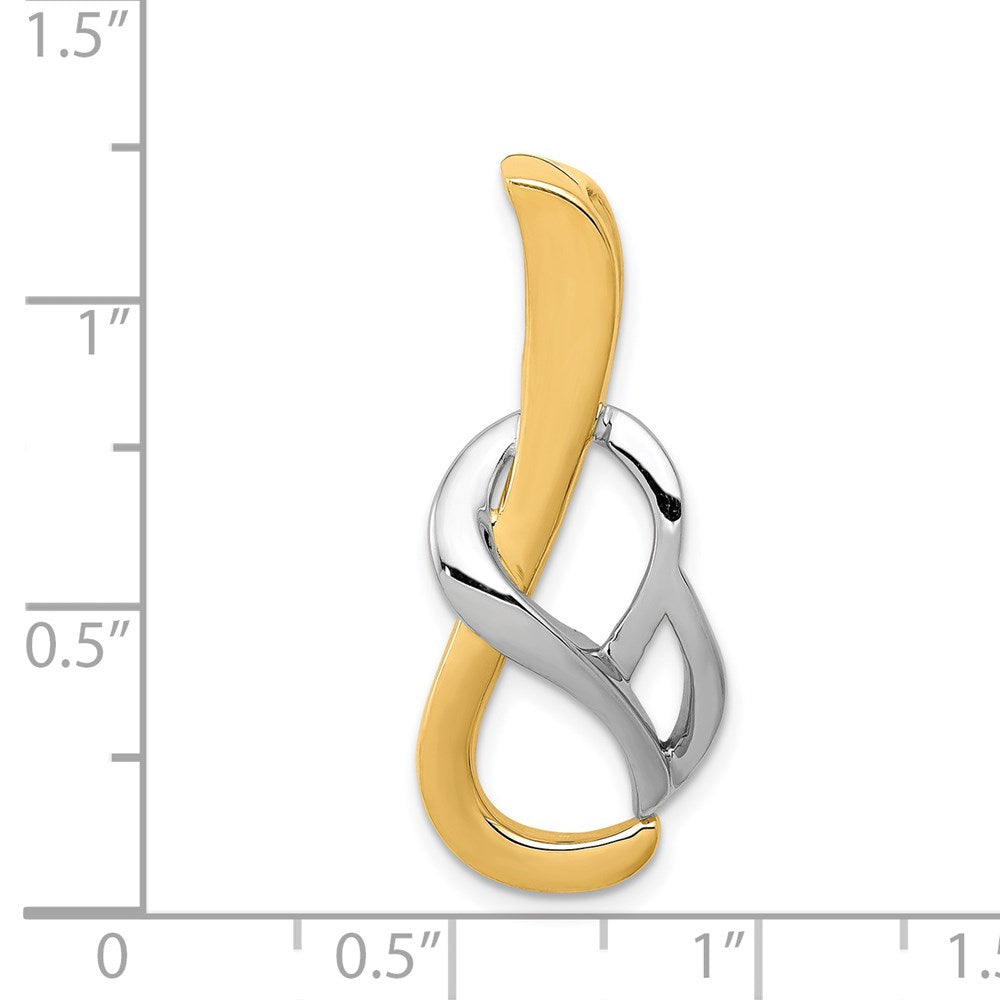 14K Bicolor Fantasie Omega Anhänger