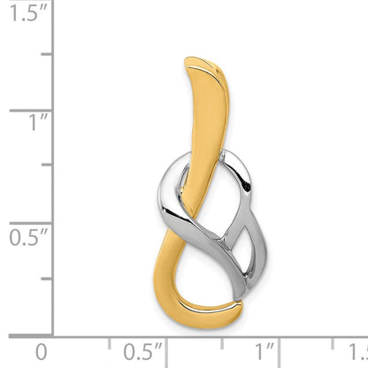14K Bicolor Fantasie Omega Anhänger