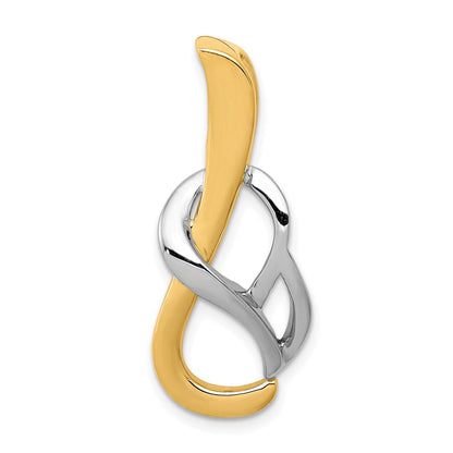 14K Bicolor Fantasie Omega Anhänger