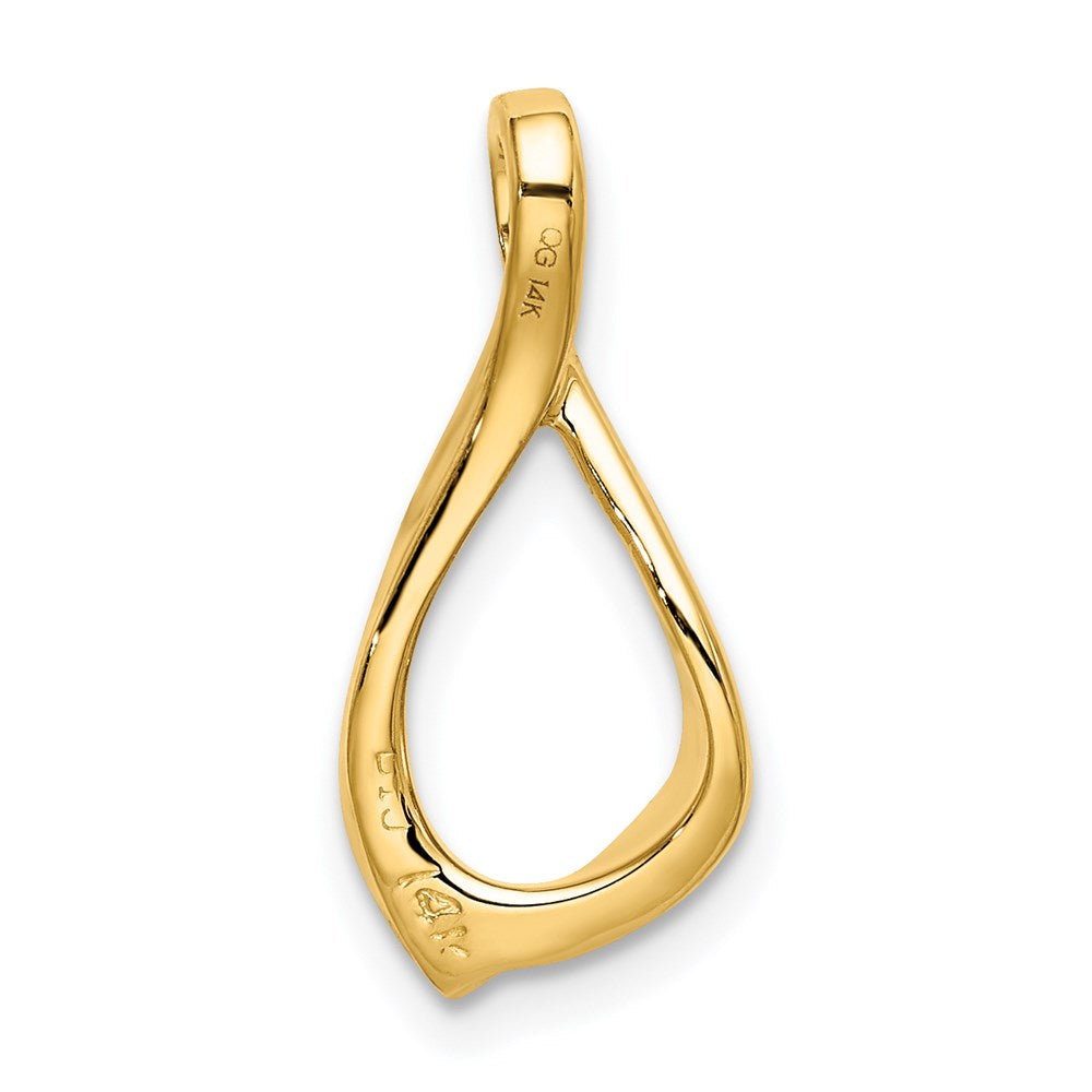 14K Gelbgold Kette Anhänger Omega