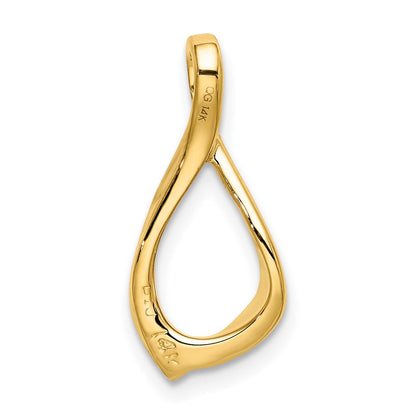 14K Gelbgold Kette Anhänger Omega