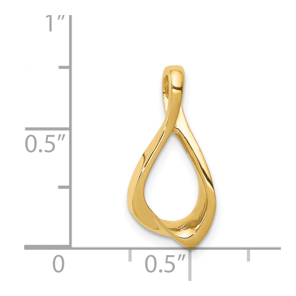 14K Gelbgold Kette Anhänger Omega