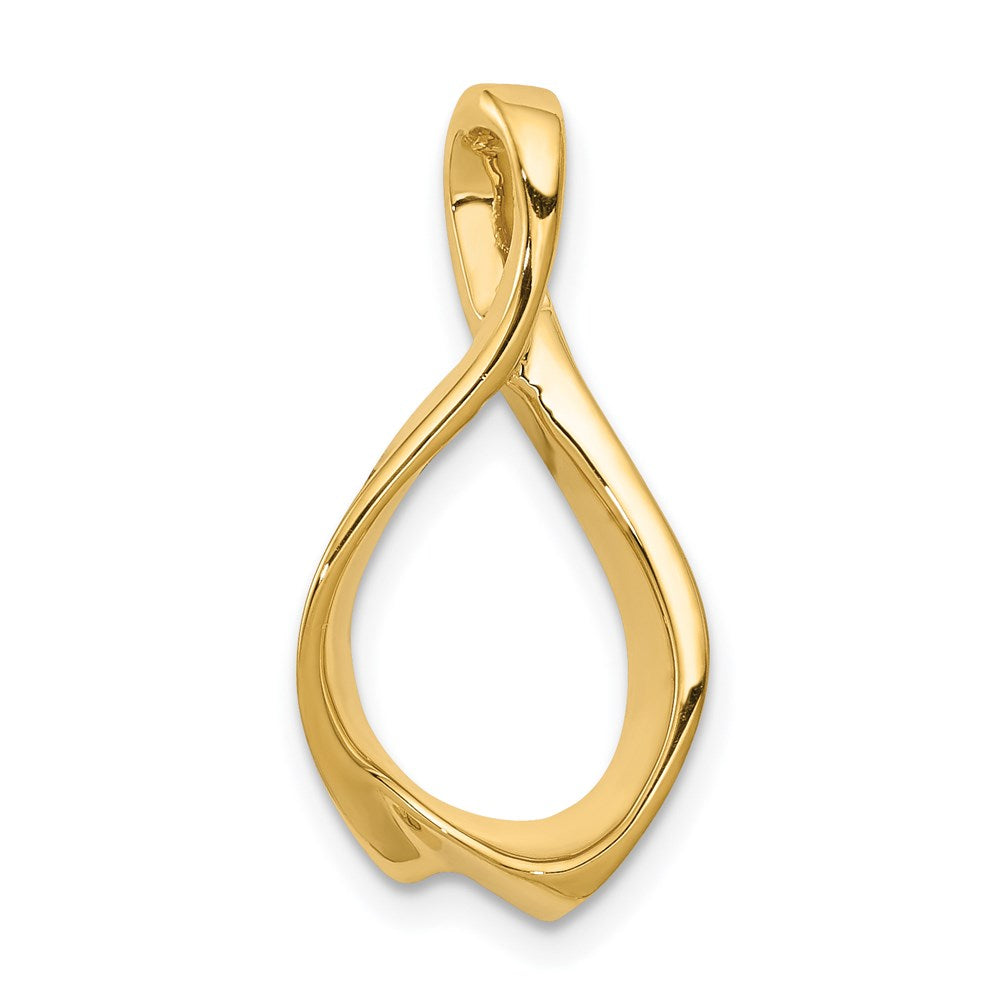 14K Gelbgold Passt Up To 2mm Omega, 4mm Wendbar, Omega Anhänger