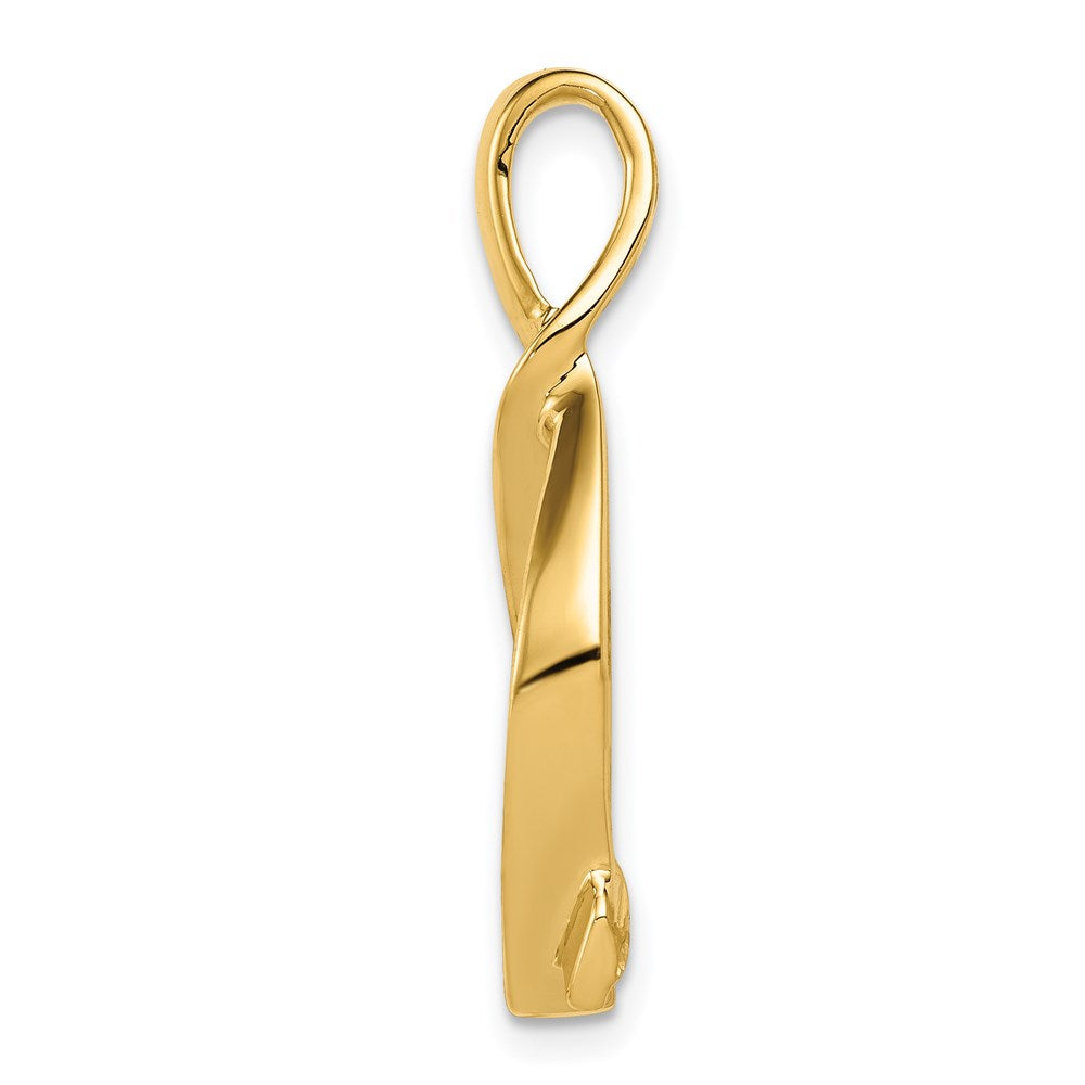 14K Gelbgold Omega Anhänger