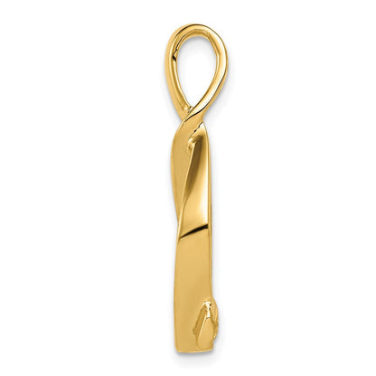 14K Gelbgold Omega Anhänger
