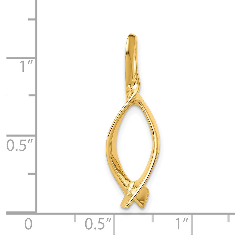14K Gelbgold Omega Anhänger