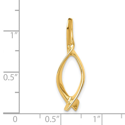 14K Gelbgold Omega Anhänger