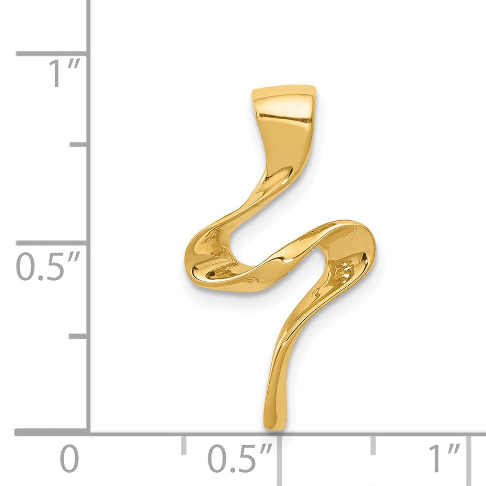 14K Gelbgold Omega Anhänger