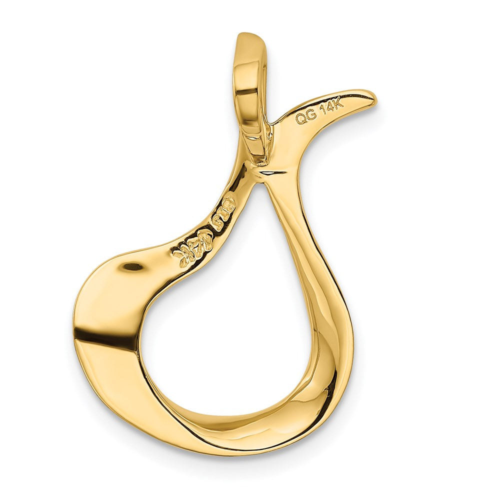 14K Gelbgold Poliert Anhänger