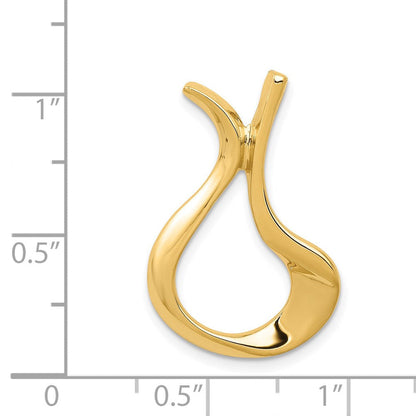 14K Gelbgold Poliert Anhänger