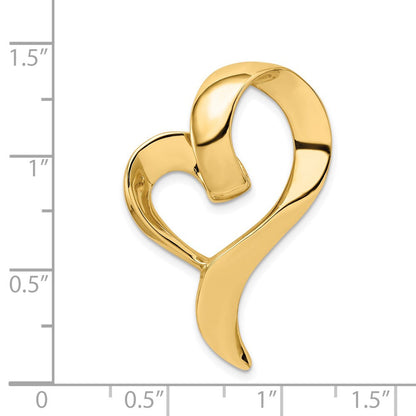 14K Gelbgold Herz Anhänger