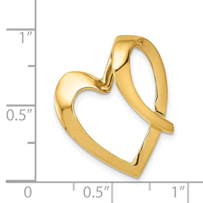 14K Gelbgold Herz Anhänger