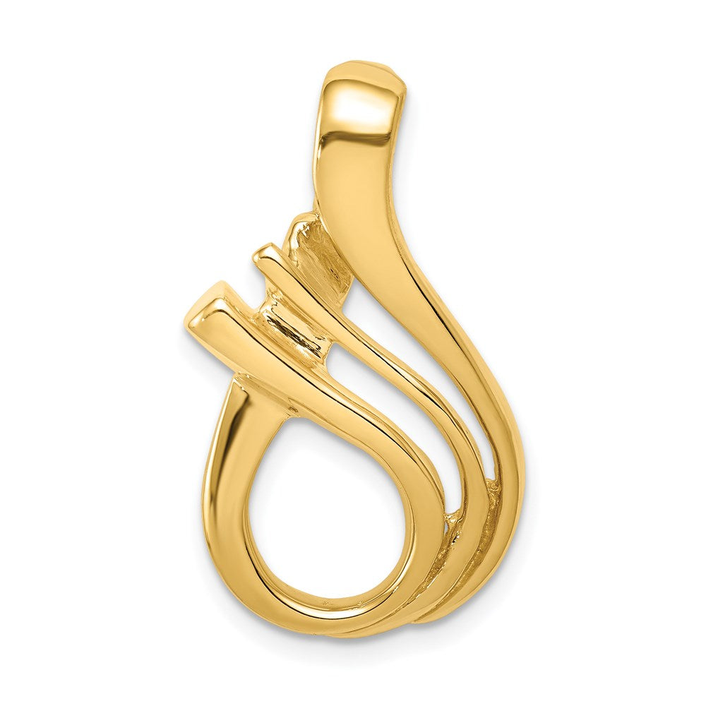 14K Gelbgold Passt Up To 5mm Omega, 6mm Wendbar, Omega Anhänger