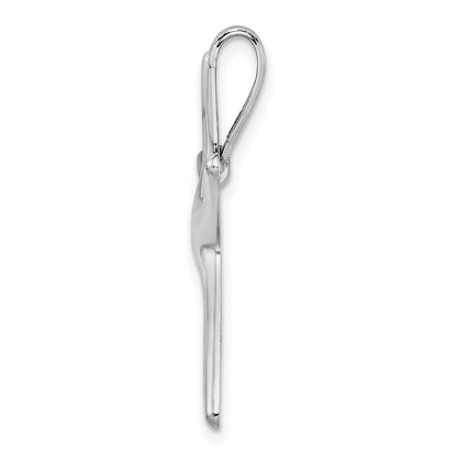 14K Weißgold Seestern Kette Anhänger