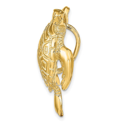14K Gelbgold Schildkröte Anhänger