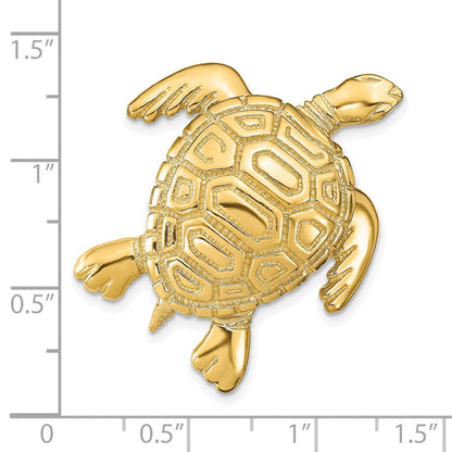 14K Gelbgold Schildkröte Anhänger